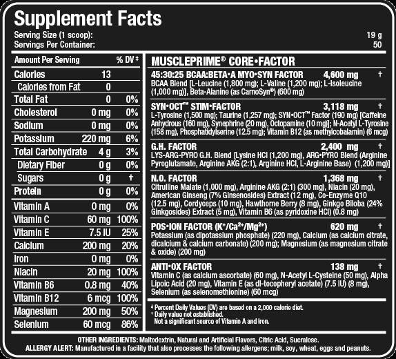 MusclePrime 266 grams - Nutra Best Europe
