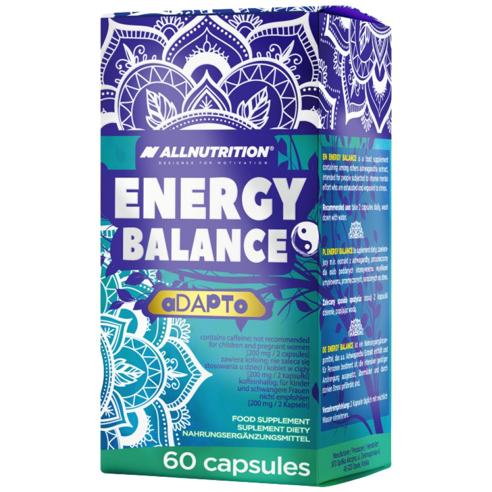 Energy Balance | Natural Caffeine + Adaptogens - 60 capsules - Nutra Best Europe