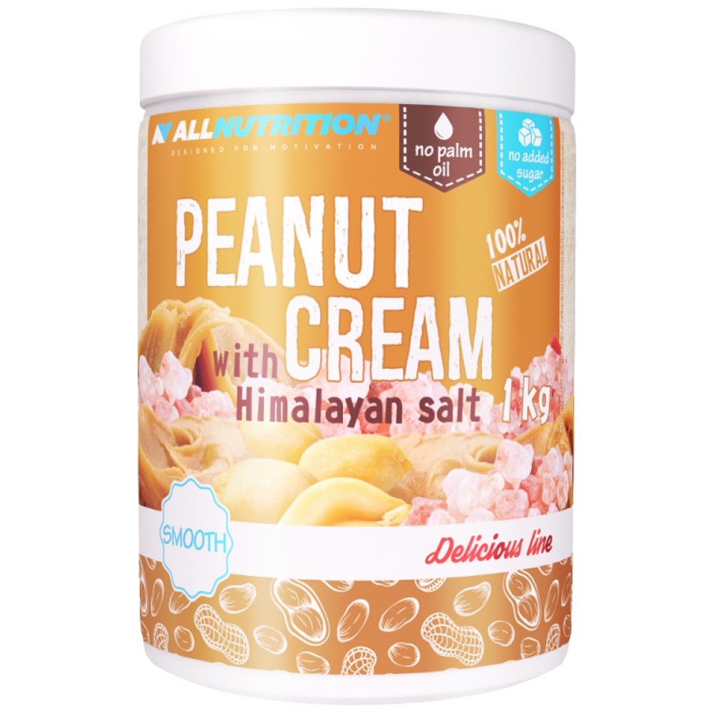 Peanut Cream with Himalayan Salt - 1000 grams - Nutra Best Europe