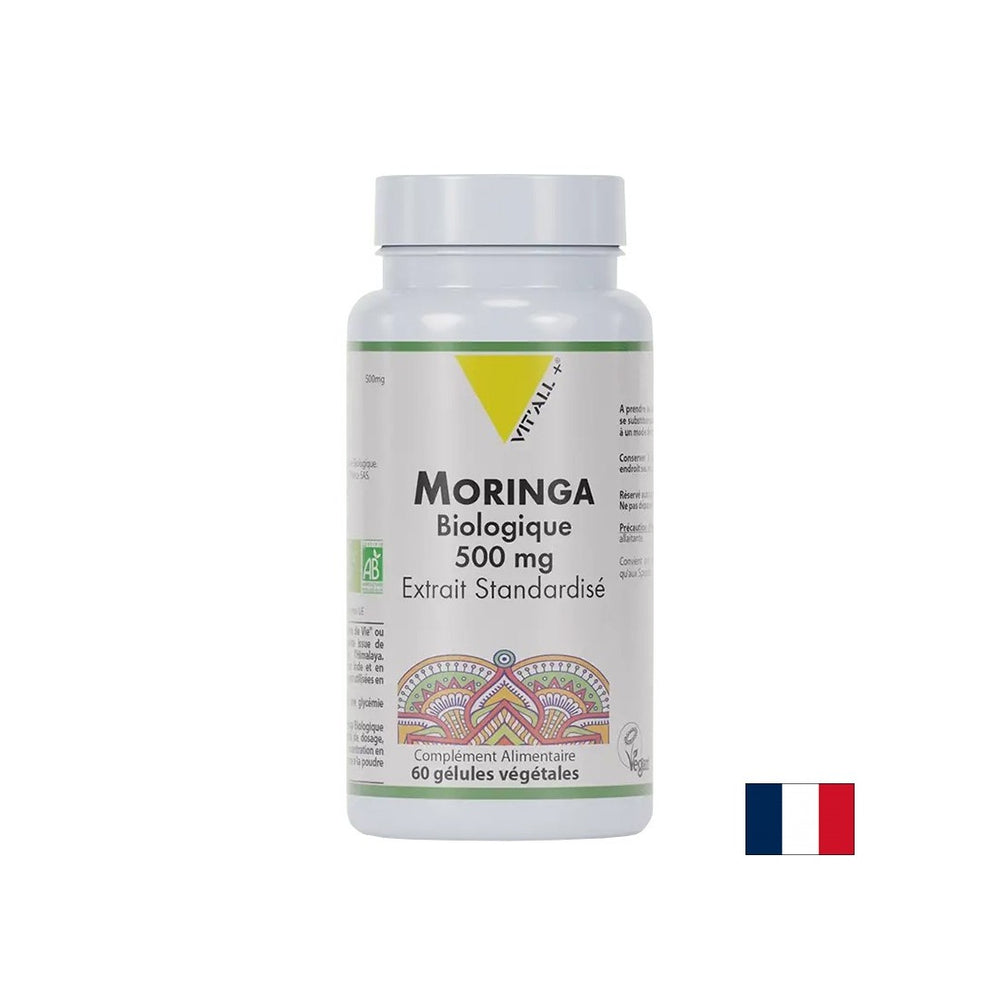 Antioxidant and strong immunity - Moringa, ORGANIC, 500 mg x 60 capsules - Nutra Best Europe
