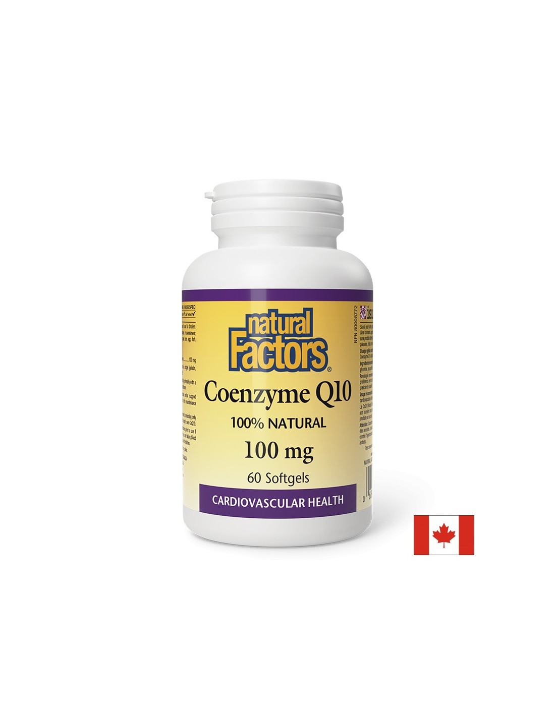 Antioxidant, for a healthy heart - Coenzyme Q10, 100 mg x 60 softgel capsules - Nutra Best Europe