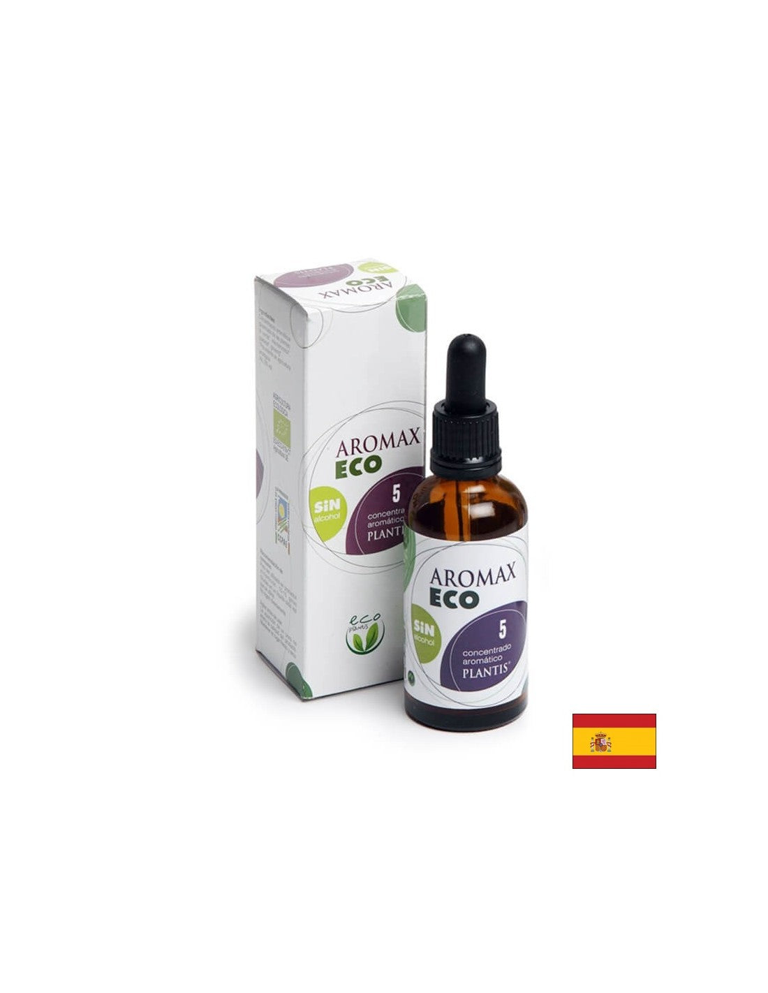 Herbal tincture for detoxification - Aromax Eco 5 Plantis®, without alcohol, 50 ml - Nutra Best Europe