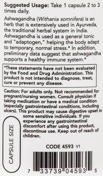 Ashwagandha Extract 450 mg - 90 capsules - Nutra Best Europe