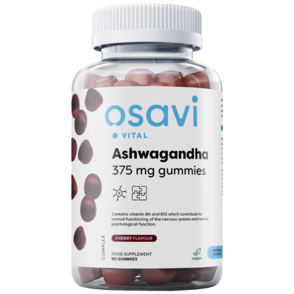 Ashwagandha 375 mg Gummies - 90 gummies - Nutra Best Europe