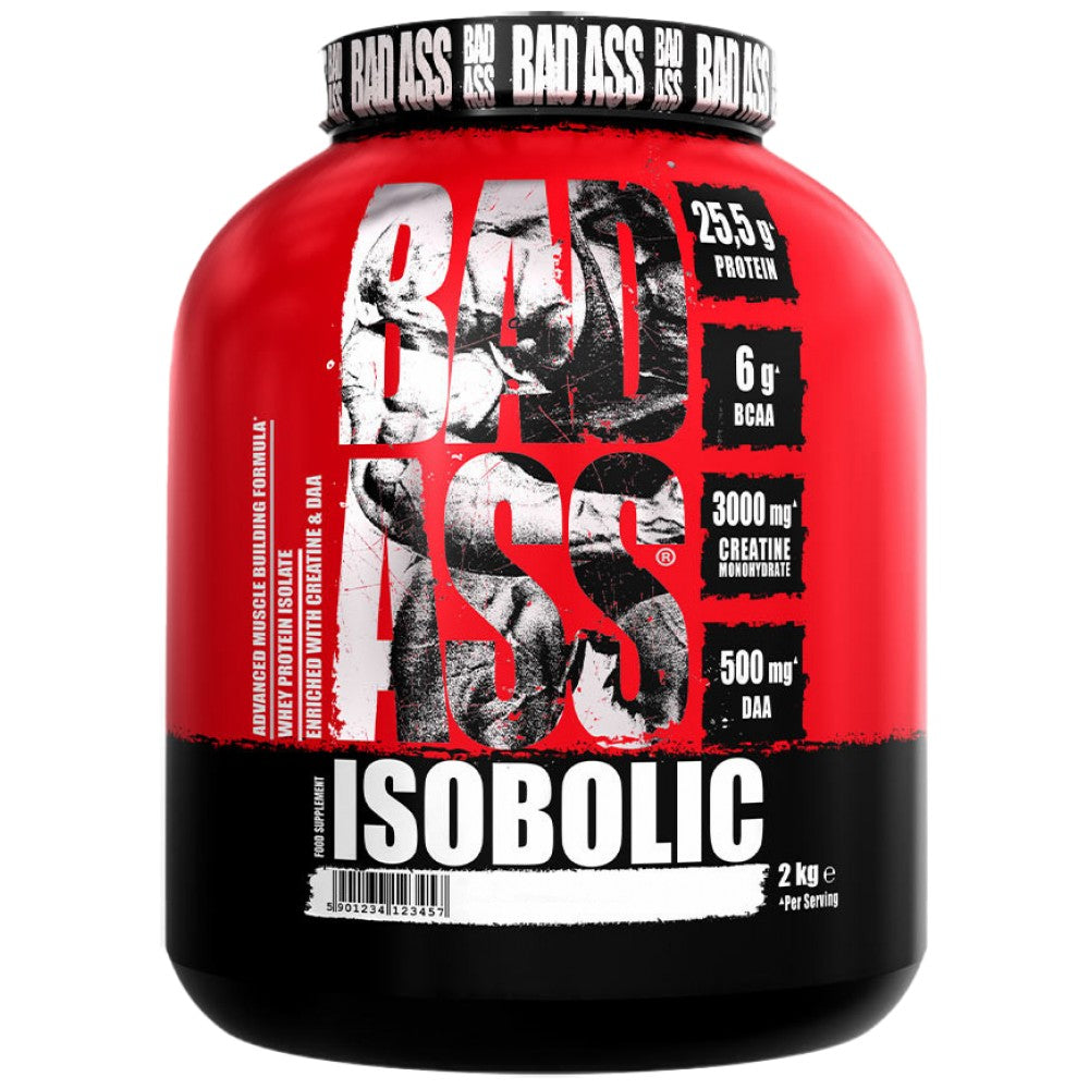 Bad Ass Isobolic | Whey Protein Isolate with DAA & Creatine - 2000 grams - Nutra Best Europe
