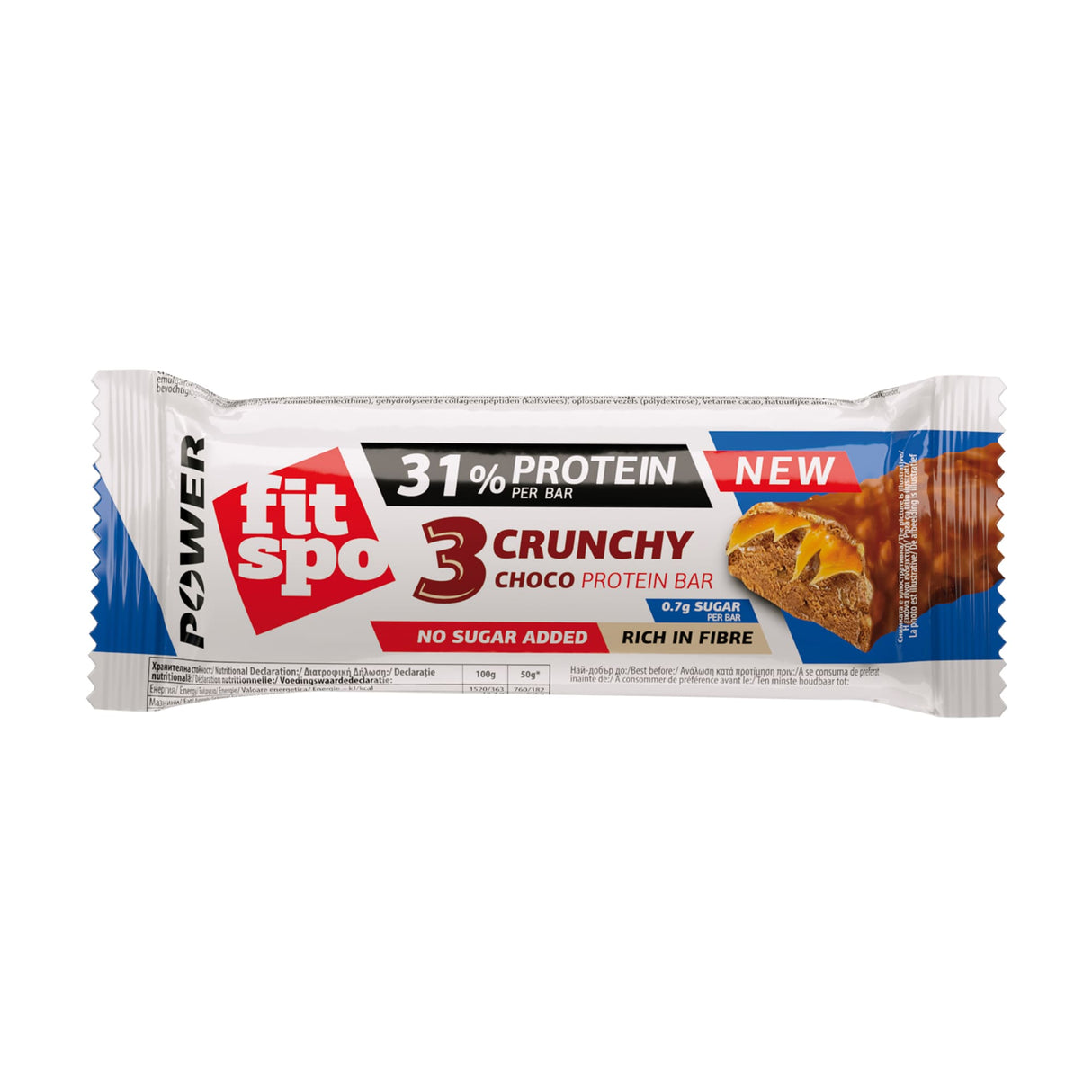 Power Bar Crunchy Chocolate Brownie - 12 x 55 grams - Nutra Best Europe
