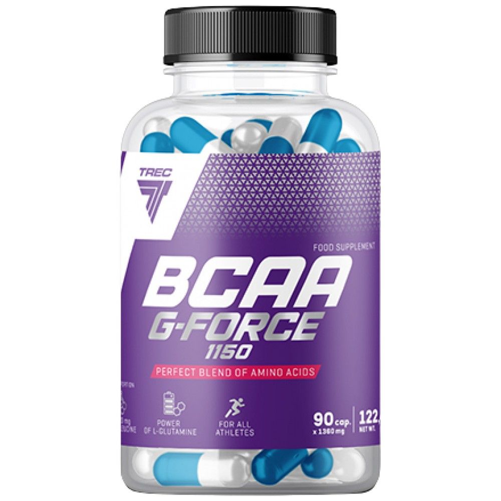 BCAA G-Force 1150 | BCAA + Glutamine Caps - 180 capsules - Nutra Best Europe