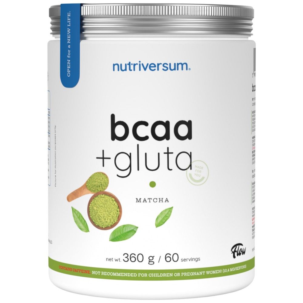 BCAA + Gluta Powder | Flow - 360 grams - Nutra Best Europe