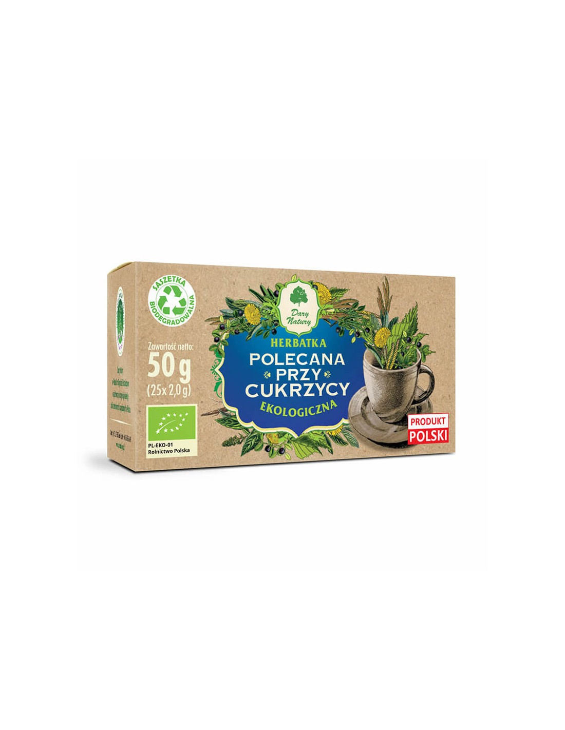 Herbal Tea for Diabetes Bio, 25 packets - Nutra Best Europe