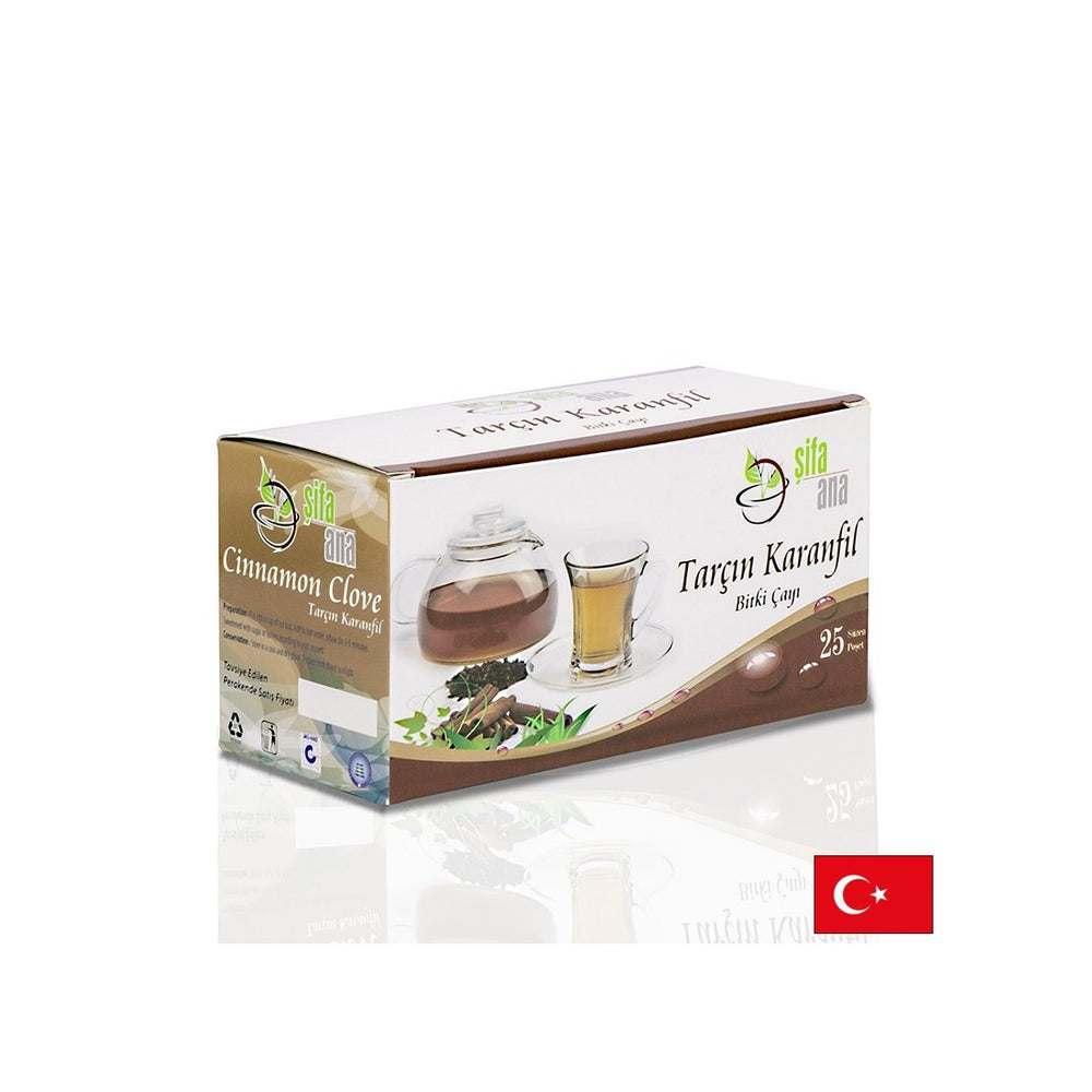Herbal tea with cinnamon and cloves, 25 filter bags - Nutra Best Europe