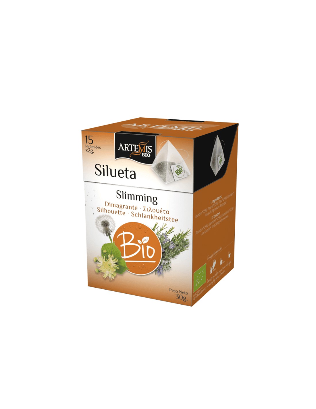 Herbal tea for a good figure Bio - Artemis, 15 filter bags - Nutra Best Europe