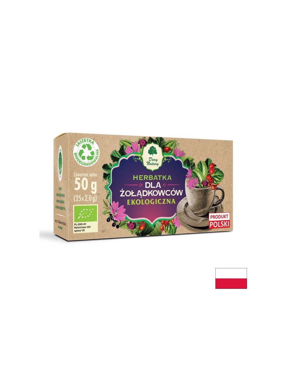 Herbal tea for Stomach Bio, 25 packets - Nutra Best Europe