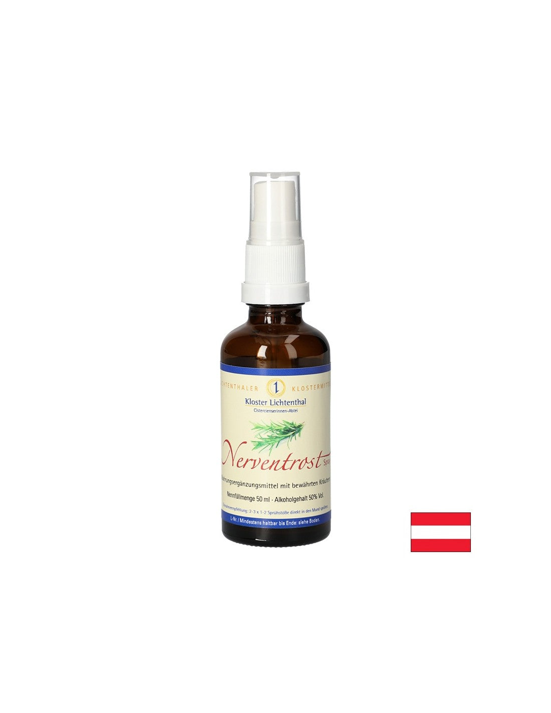 Herbal formula for the nervous system, 50 ml spray - Nutra Best Europe