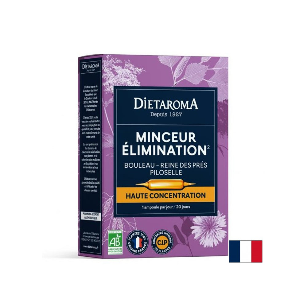 Herbal formula for weight loss (with birch, marsh marigold and mouse ears), 20 drinking ampoules - Nutra Best Europe