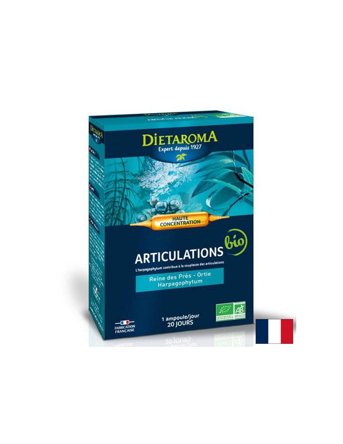 Herbal formula for mobile joints, 20 drinking ampoules - Nutra Best Europe