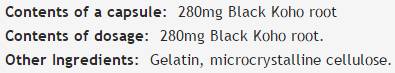 Black Cohosh 280 mg - 60 capsules - Nutra Best Europe