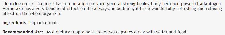 Licorice Root 320 mg - 100 capsules - Nutra Best Europe