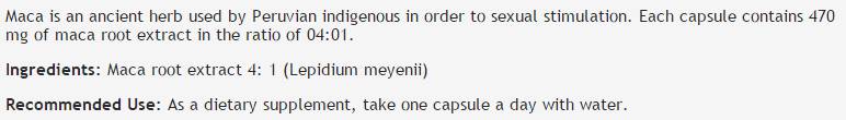 Maca Extract 470 mg - 60 capsules - Nutra Best Europe