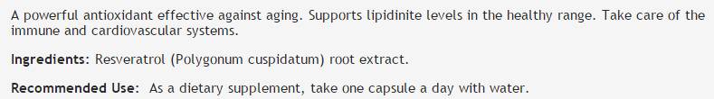 Resveratrol 100 mg - 60 capsules - Nutra Best Europe