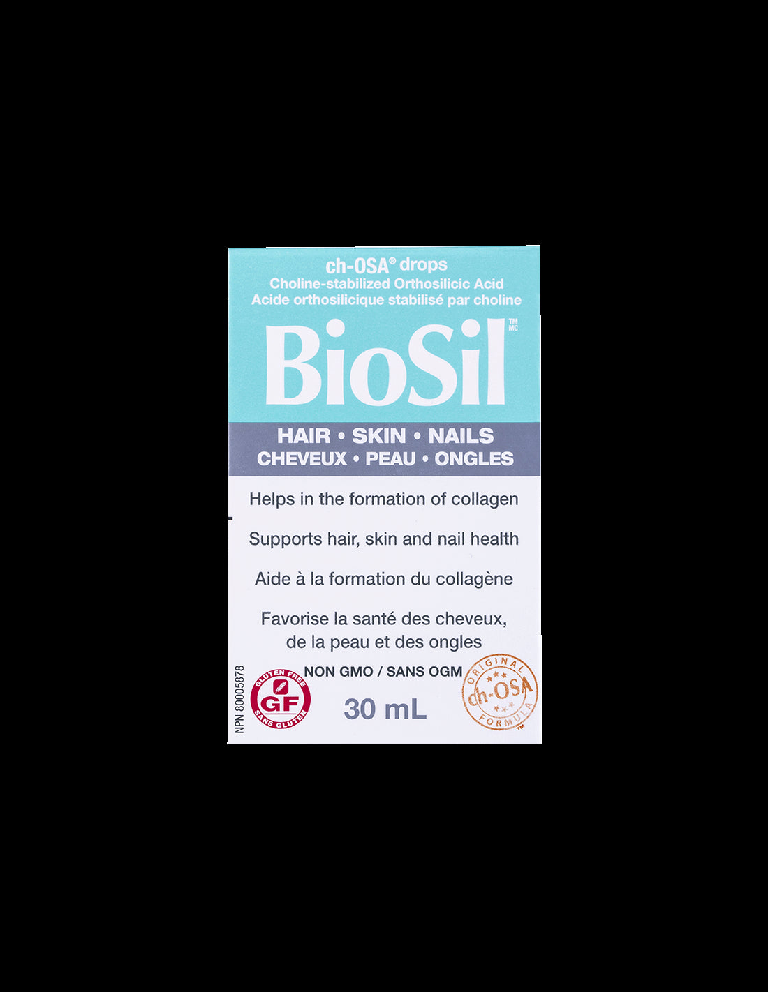 BioSil™ Hair, Skin & Nails 30 ml x 60 daily doses Natural Factors - Nutra Best Europe