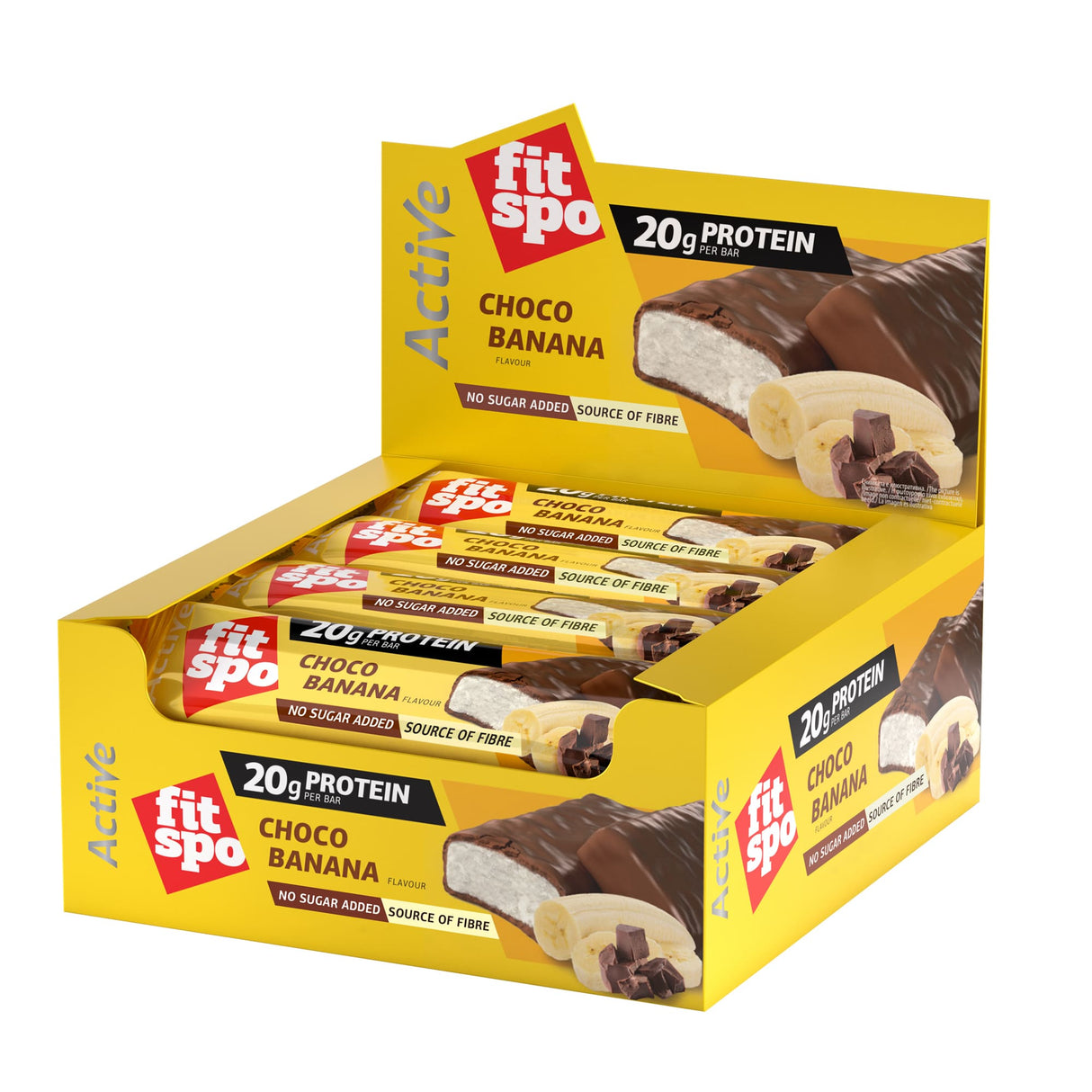 Active Bar Chocolate & Banana – 12 x 60 g - Nutra Best Europe