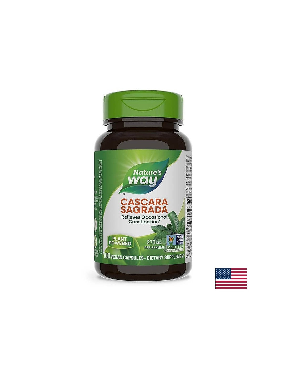 Cascara Sagrada 425 mg - 100 capsules - Nutra Best Europe