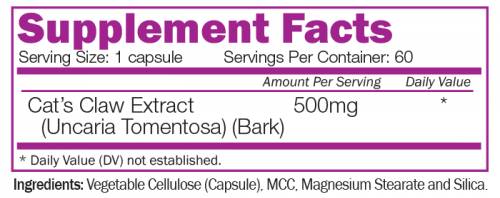 Cat's Claw 60 capsules - Nutra Best Europe