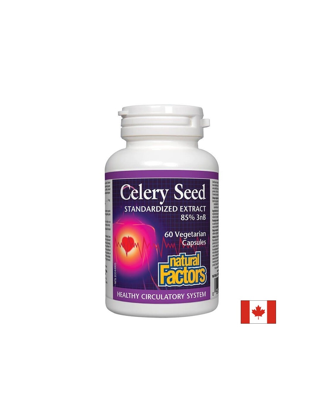 Celery Seed Standardized Extract 85% 3nB 75 mg - 60 capsules - Nutra Best Europe