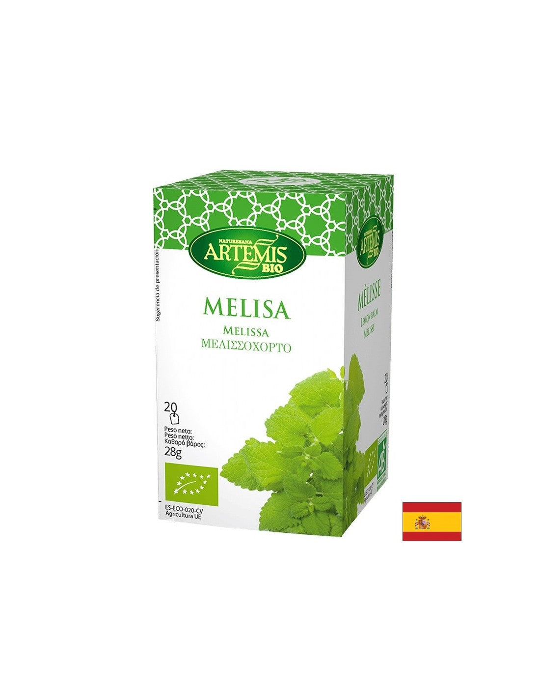 Organic Lemon balm tea, 20 filter bags - Nutra Best Europe