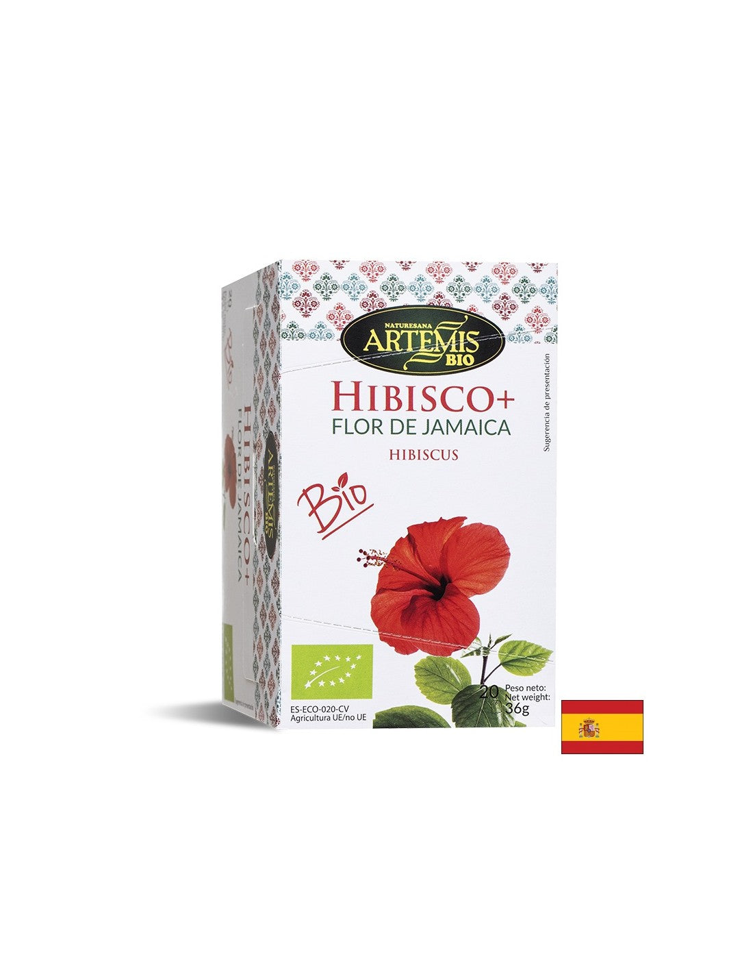 Jamaican Hibiscus Tea with Cinnamon, Mint, Ginger, Licorice BIO, 20 filter bags - Nutra Best Europe