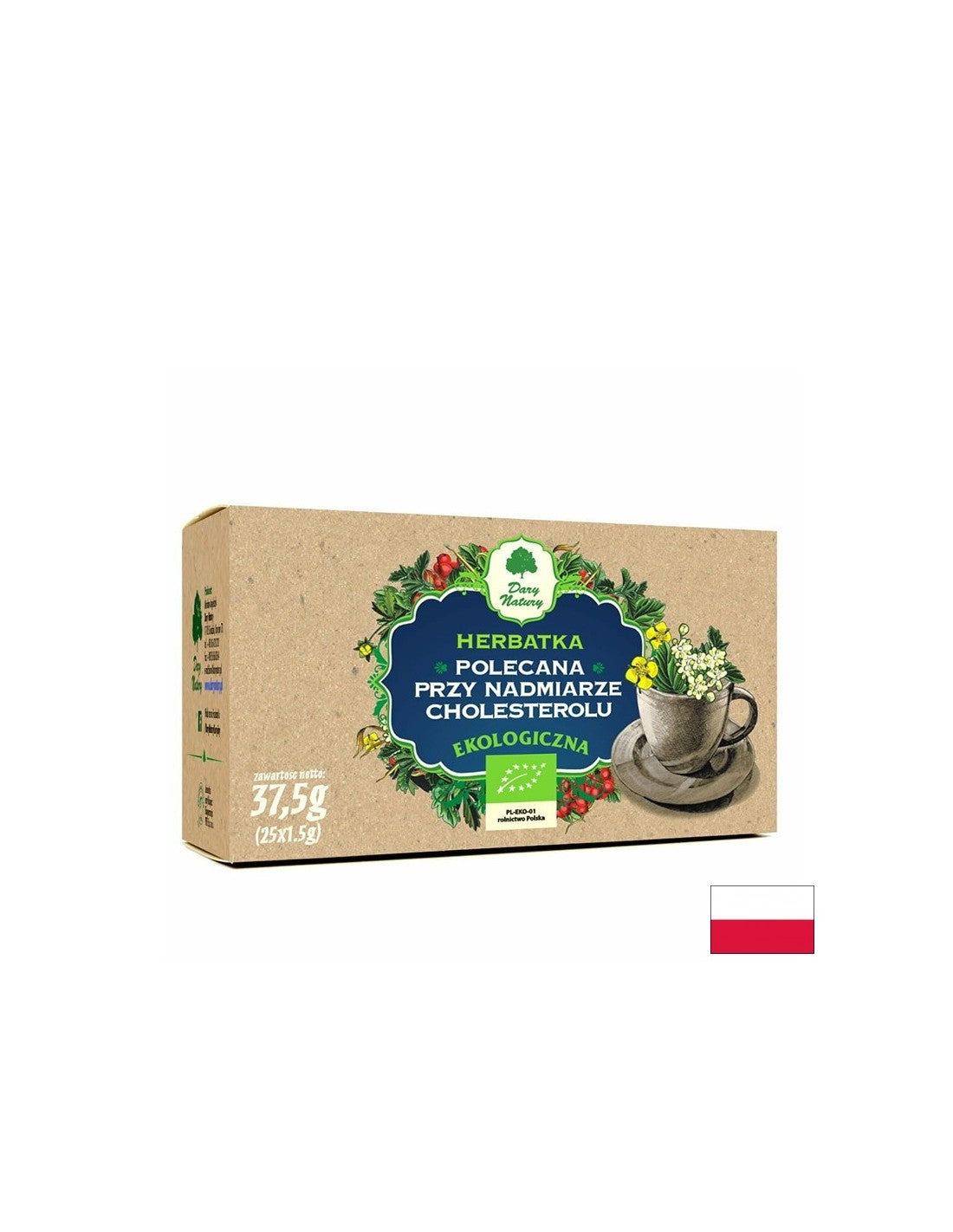 Cholesterol Normalizing Tea Bio, 25 filter bags - Nutra Best Europe