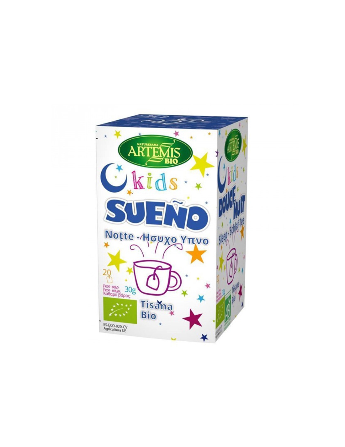 Tea for peaceful sleep in children Bio, 20 filter bags x 30 g - Nutra Best Europe