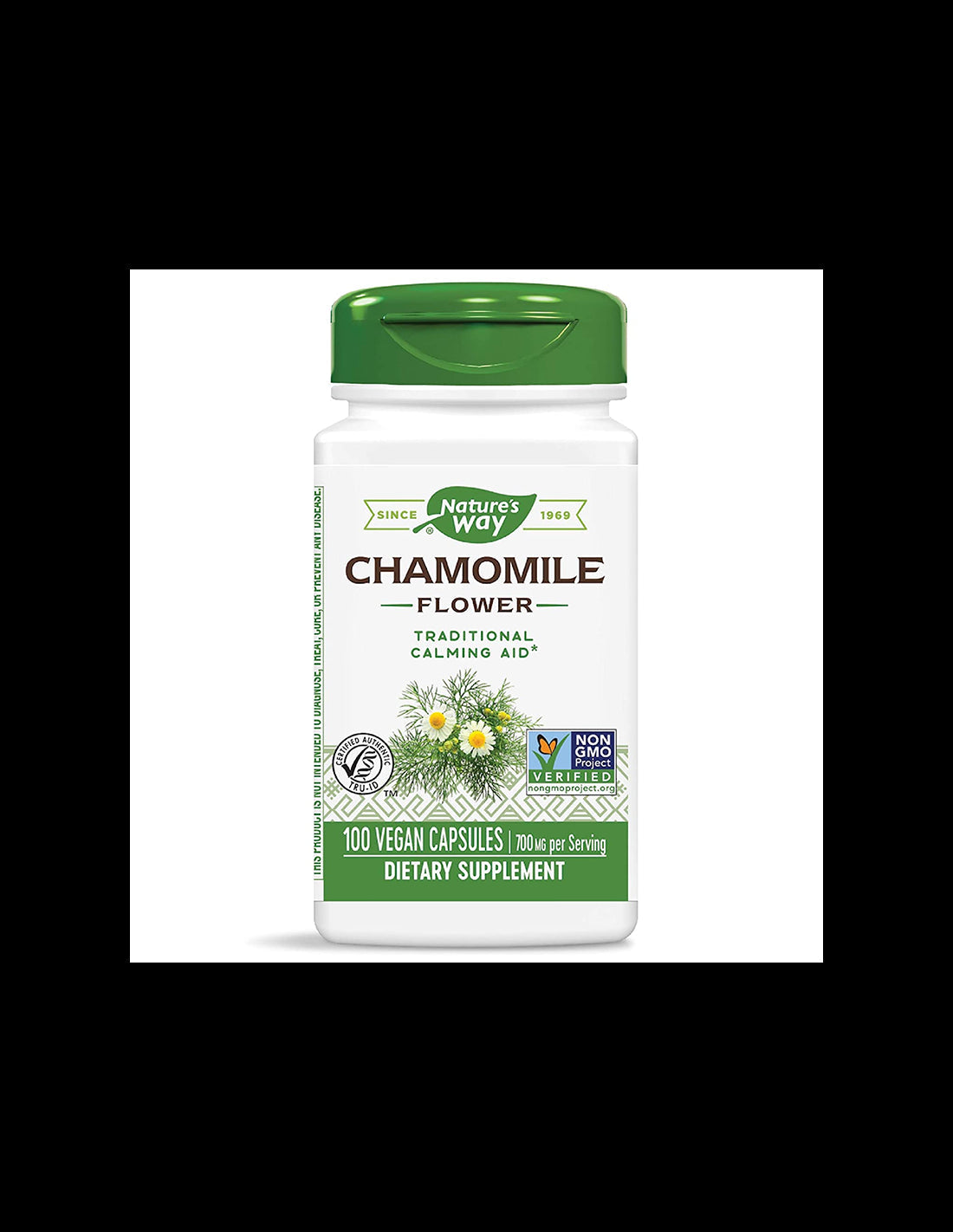 Chamomile (flower) - For nervous and stomach disorders, 100 capsules - Nutra Best Europe