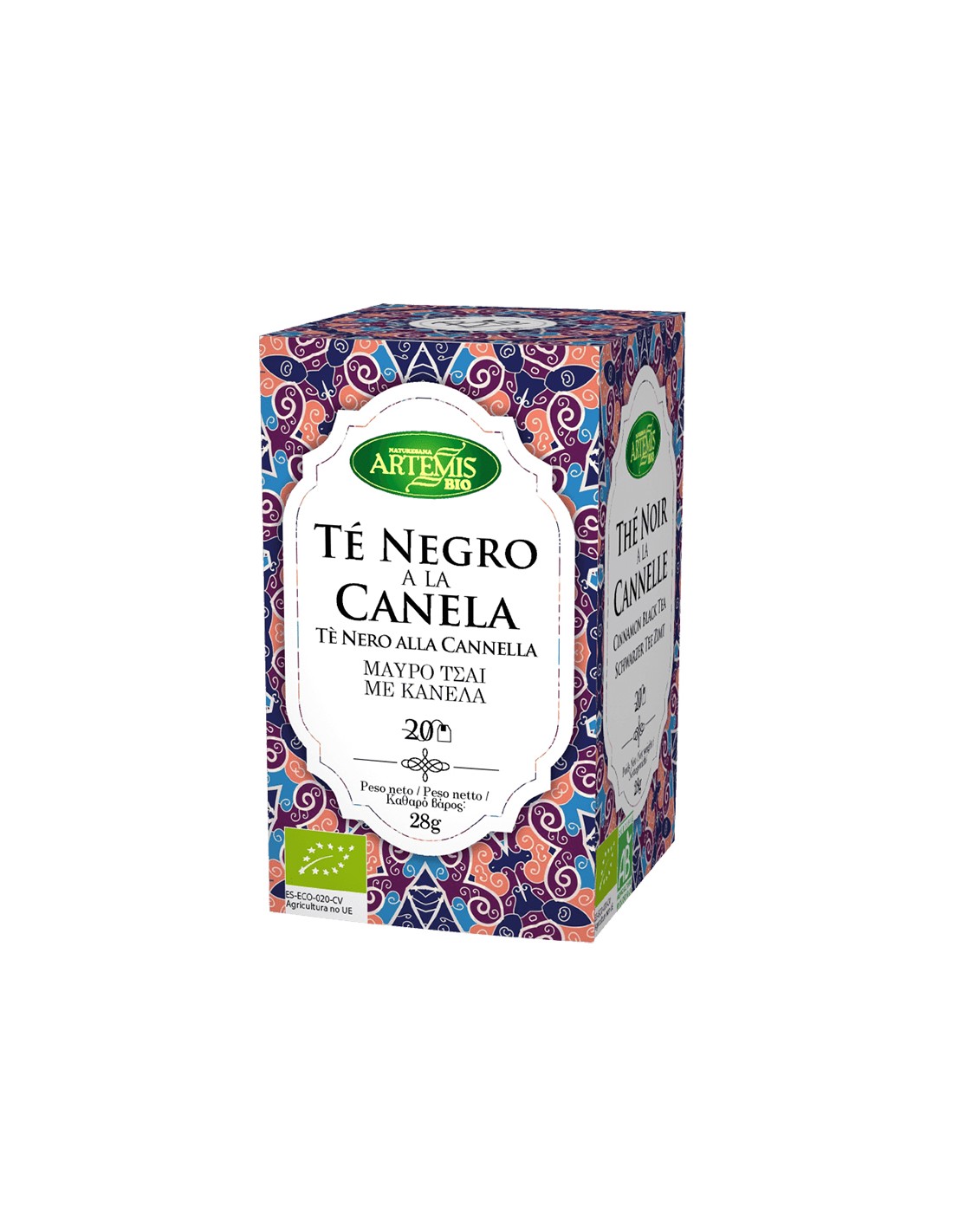 Black tea with cinnamon, BIO, 20 filter bags - Nutra Best Europe