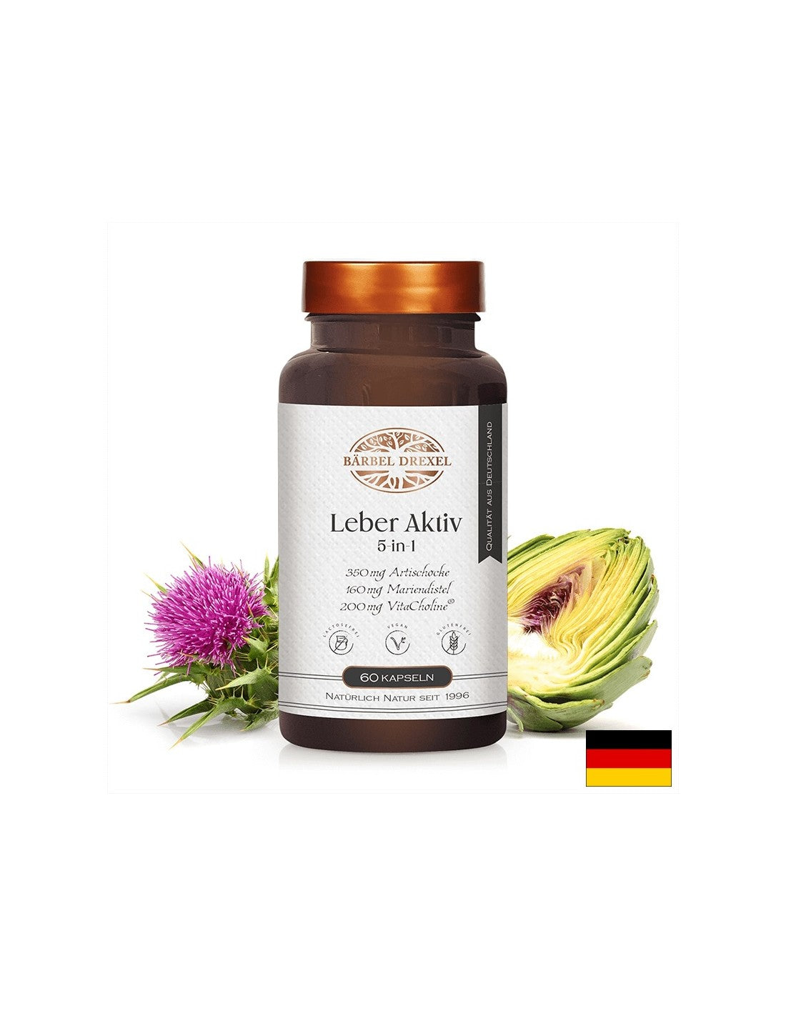 Liver and Gallbladder - Detox formula with herbs, vitamins and minerals, 60 capsules - Nutra Best Europe