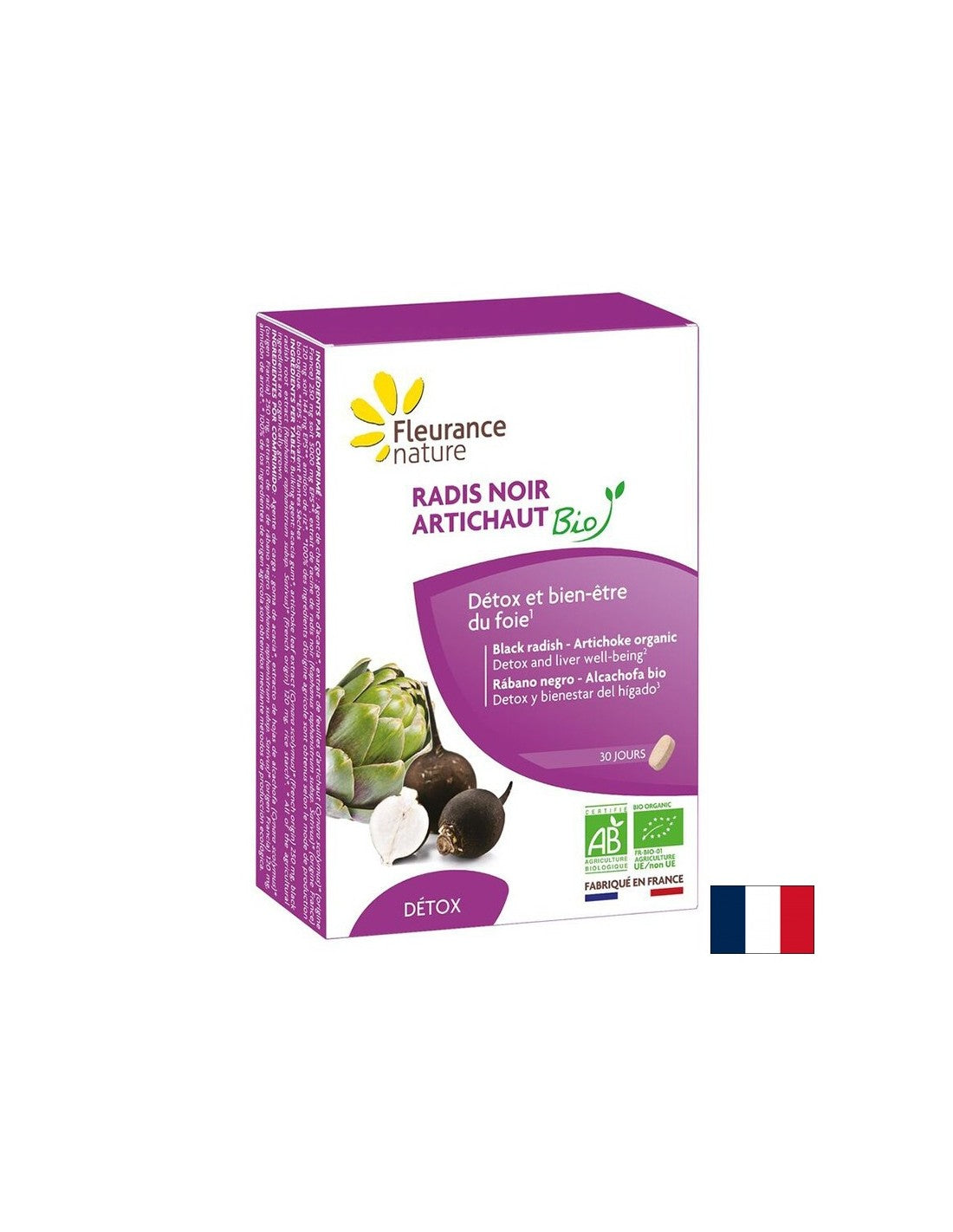 Liver and gall - Black turnip + Artichoke, 30 tablets - Nutra Best Europe
