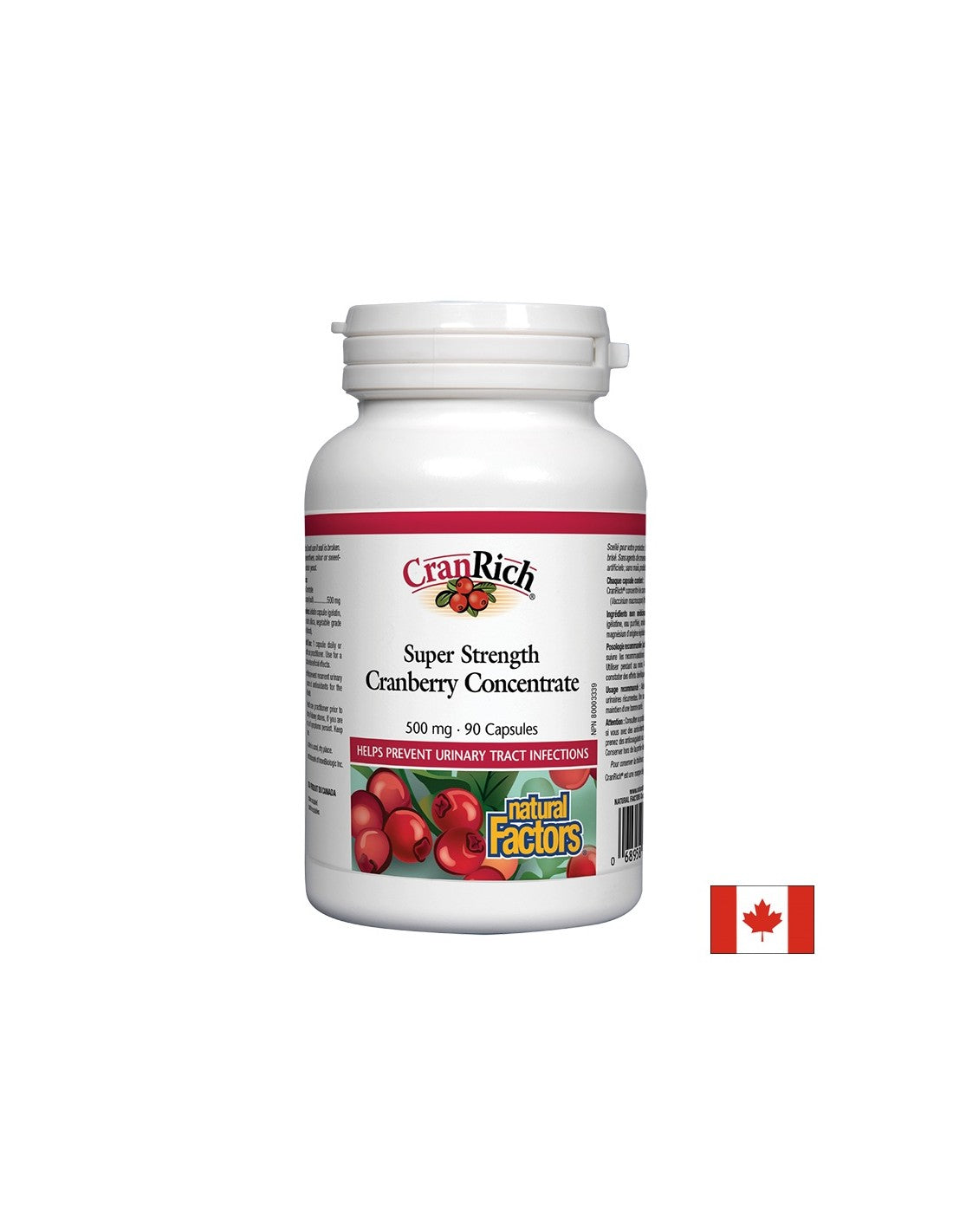 Cranberry Concentrate 500 mg - 90 capsules - Nutra Best Europe