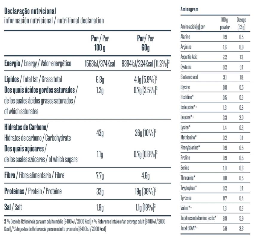 Instant Flaked Oats with Plant Protein 300 grams - Nutra Best Europe