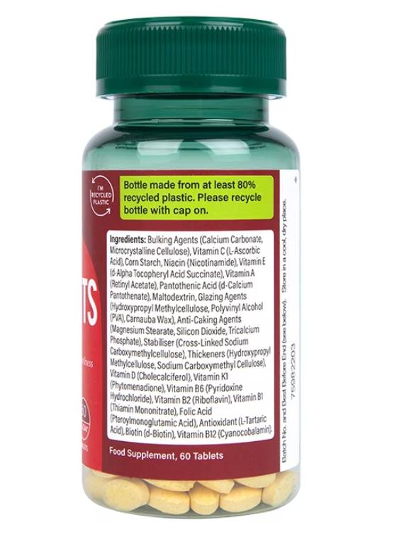 Multivitamins | 1 A Day - 60 Tablets - Nutra Best Europe