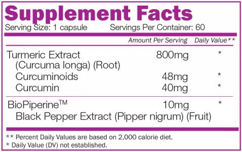 Curcumin and Bio Perine - 60 capsules - Nutra Best Europe