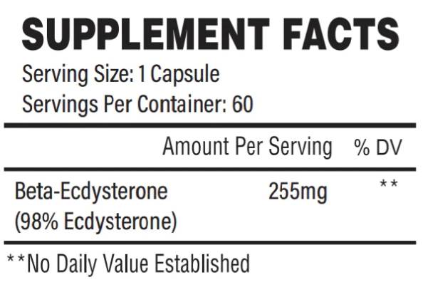 Natural Physique | Beta-Ecdysterone 255 mg - 60 capsules - Nutra Best Europe