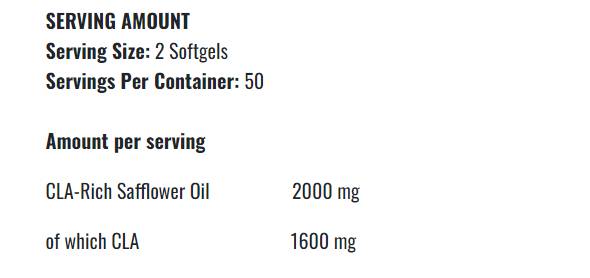 CLA Gold 1000 - 100 Gel Capsules - Nutra Best Europe