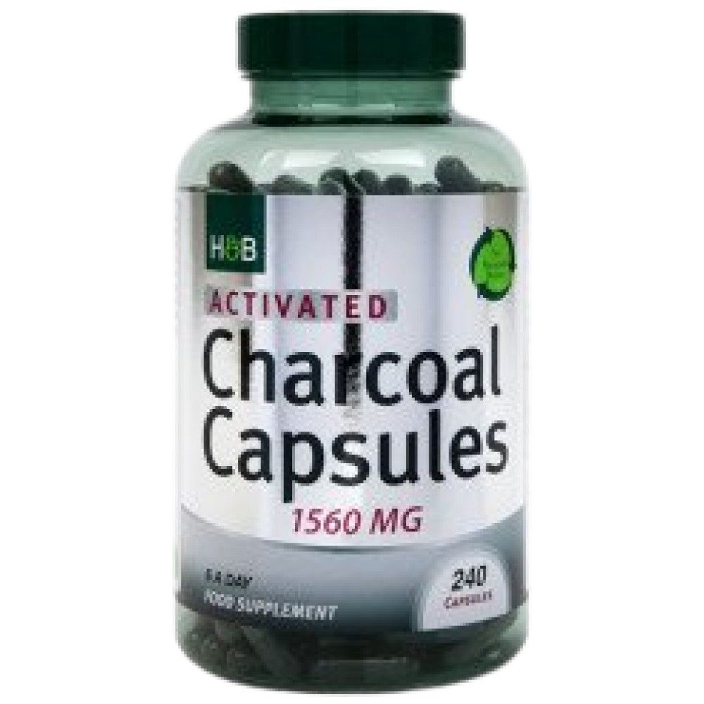 Activated Charcoal 260 mg - 240 capsules - Nutra Best Europe