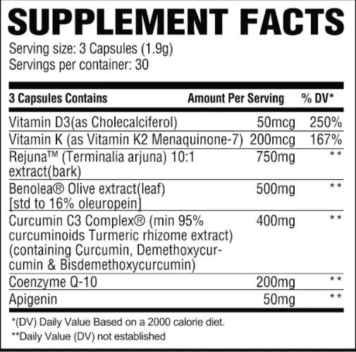 Heart | with Rejuna & Curcumin - 90 capsules - Nutra Best Europe