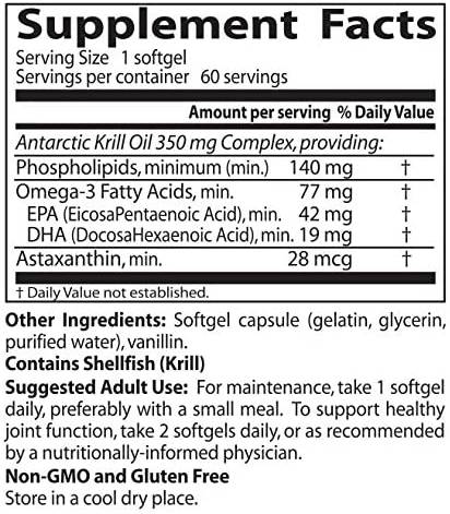 Real Krill 350 mg - 60 Softgels - Nutra Best Europe