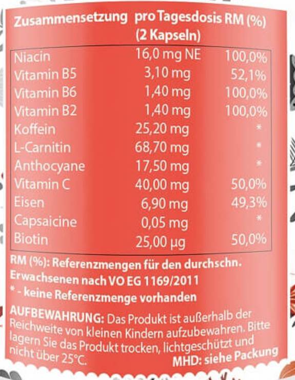 Energy Booster | with Vitamins & Caffeine - 60 capsules - Nutra Best Europe