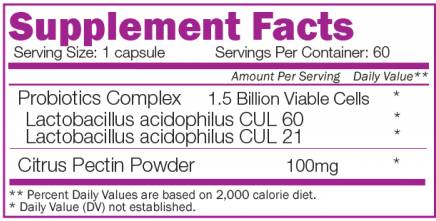 Super Acidophilus 60 capsules - Nutra Best Europe