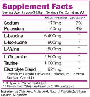 BCAA Recovery 8:1:1 - 1250 grams - Nutra Best Europe