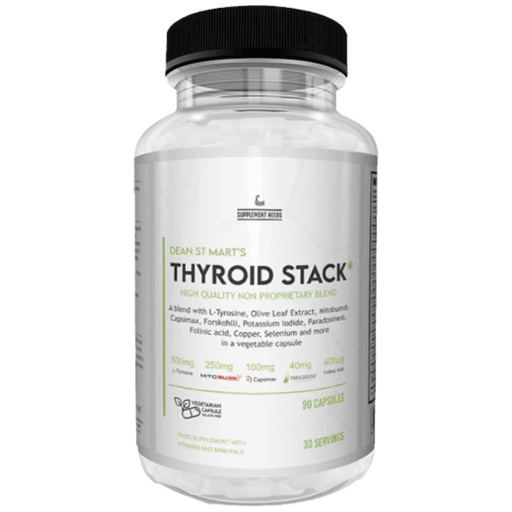 Thyroid Stack | with Guggul and Olive Leaf 90 capsules - Nutra Best Europe