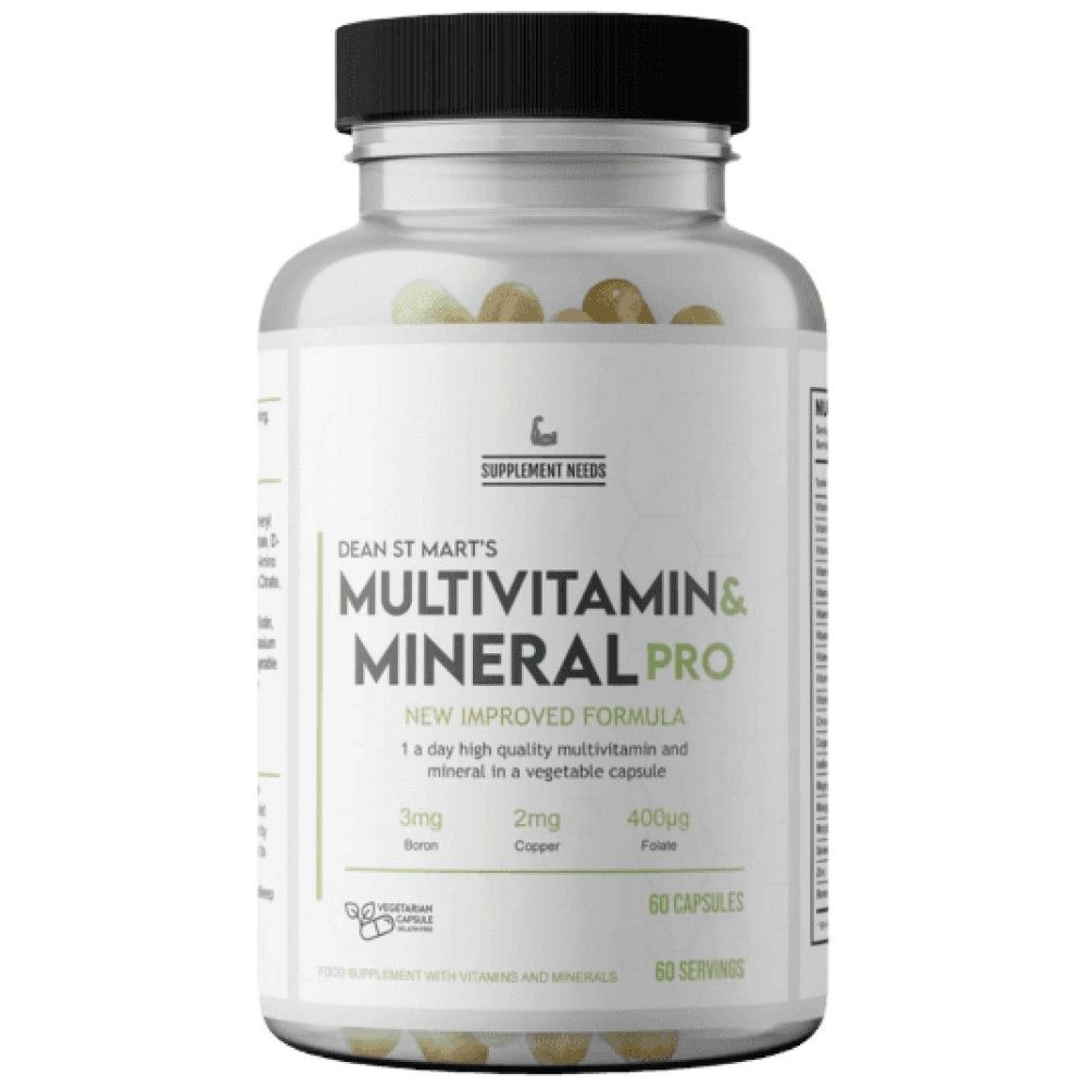 Multi Vitamin and Mineral+ - 60 capsules - Nutra Best Europe
